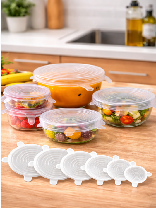 Tapas Elásticas de Silicona Reutilizable